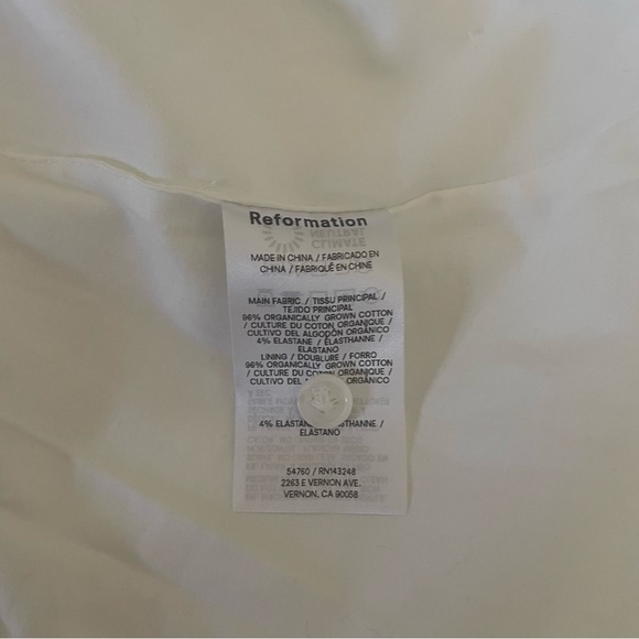 Reformation Moira Dress in white size 8 - Picture 10 of 11